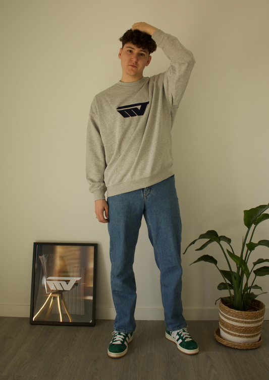 MVT GREY CREWNECK